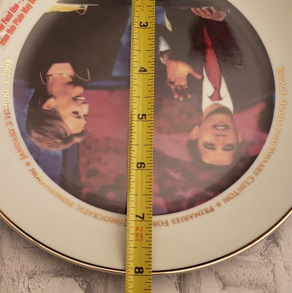 2008 Democratic Primaries 1st Ed Collectible Plate - Picture 7 of 7
